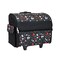 Rolling Sewing Machine Tote, Floral Storage Bag with Wheels & Telescoping Handle